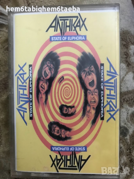 РЯДКА КАСЕТКА - ANTHRAX - State of Euphoria, снимка 1