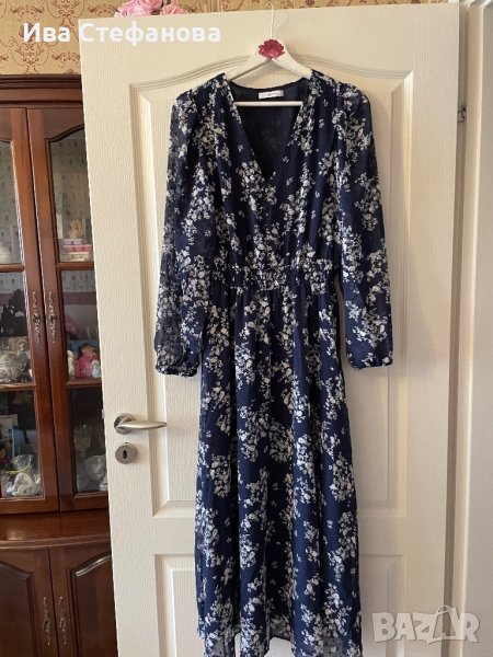 Разкошна феерична нова дълга елегантна романтична рокля Reaerved флорален нежен принт цветя , снимка 1