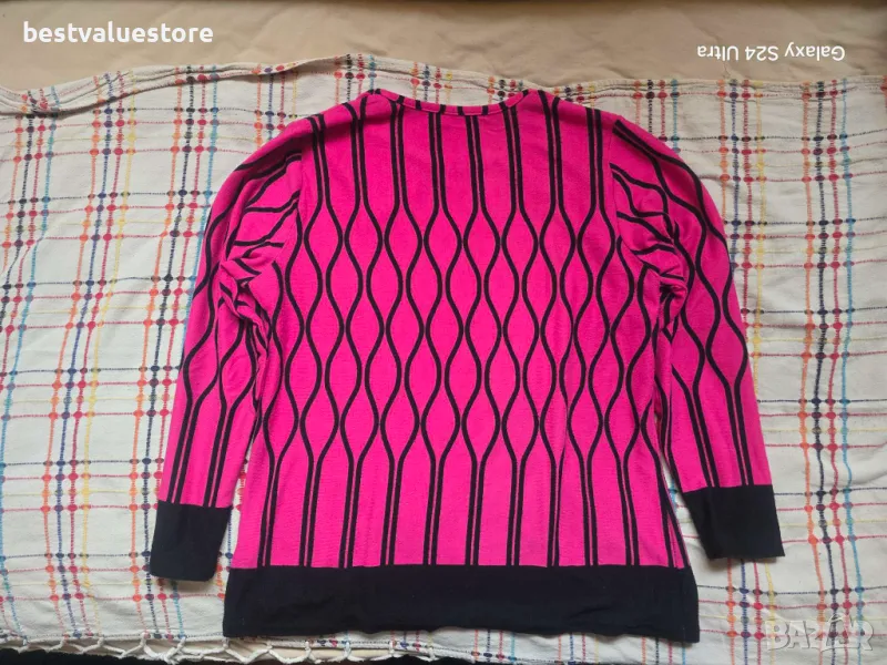 Дамска Блуза Divina Размер XL Розов И Черен Цвят Бързосъхнеща, снимка 1