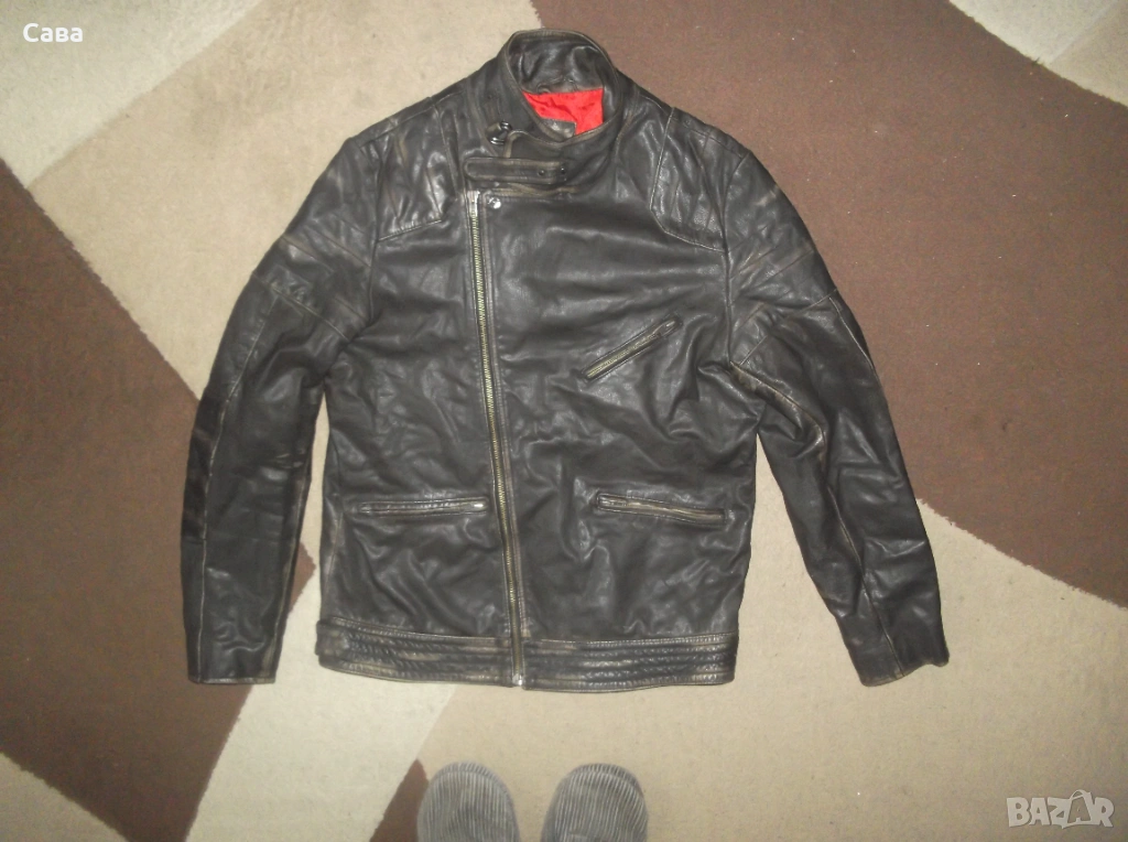 Кожено яке ASOS  мъжко,Л, снимка 1