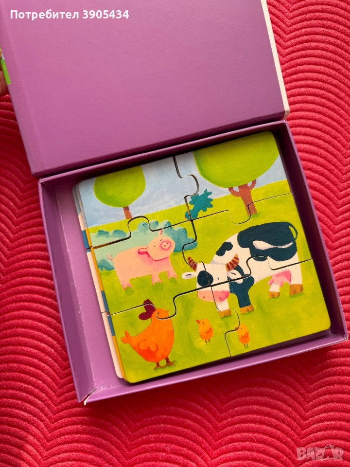 Дървен пъзел 3+, снимка 1