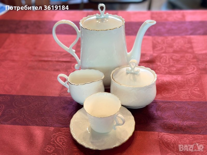 Сервиз за кафе - КОСТЕН ПОРЦЕЛАН, снимка 1