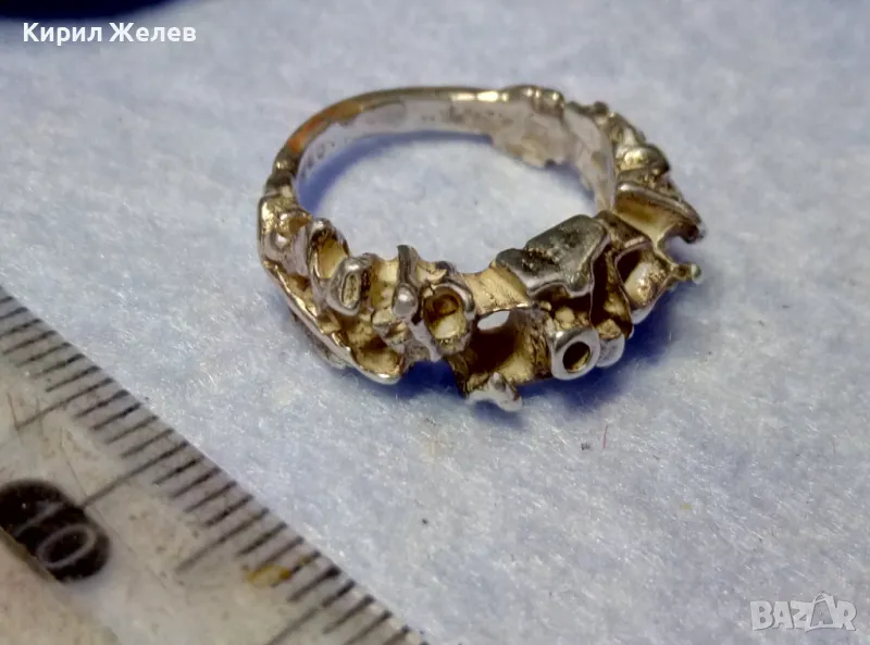 НЕВЕРОЯТНО КРАСИВ СРЕБЪРЕН АРТ ПРЪСТЕН СРЕБРО 925 ХУДОЖЕСТВЕНА РЪЧНА МАЙСТОРСКА ИЗРАБОТКА 49314, снимка 1