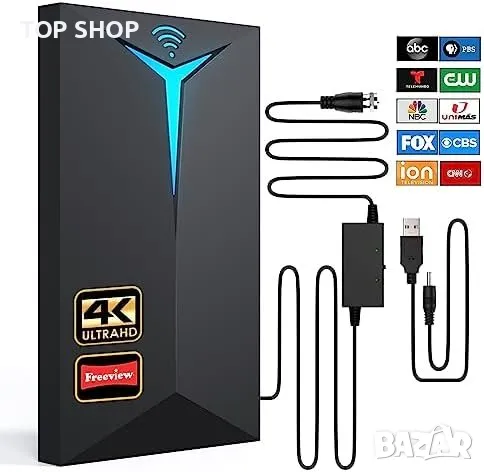 Нова вътрешна телевизионна антена HDTV 4K 1080P Ultra телевизия дом, снимка 1
