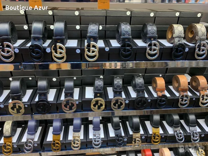 колани от естествена кожа в кутия gucci , снимка 1