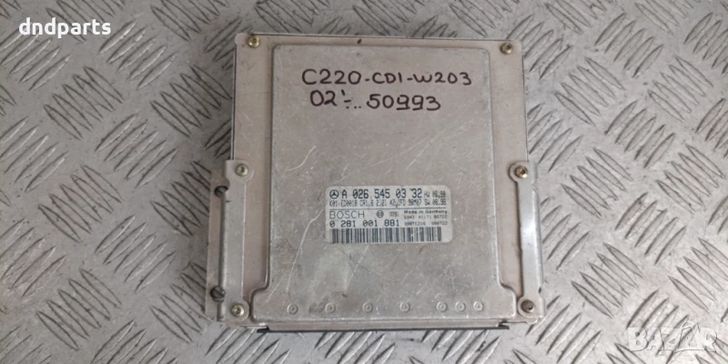 Компютър Mercedes C220 CDI W203 2002г. A0265450332 0281001881 , снимка 1