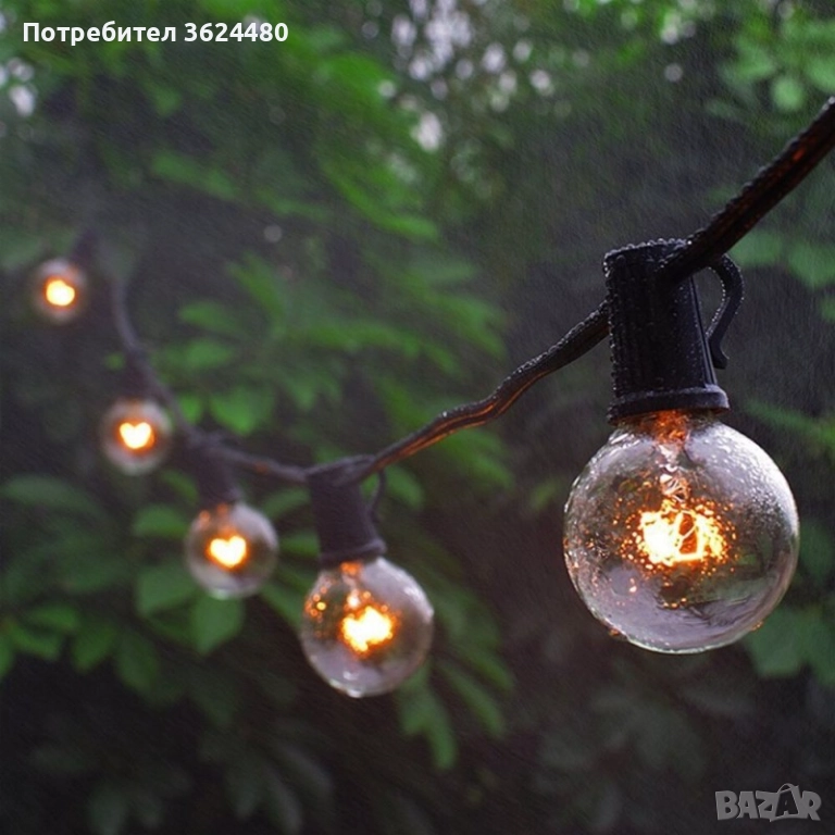 Градински лед лампички със захранване от Ел. мрежа 3703, снимка 1