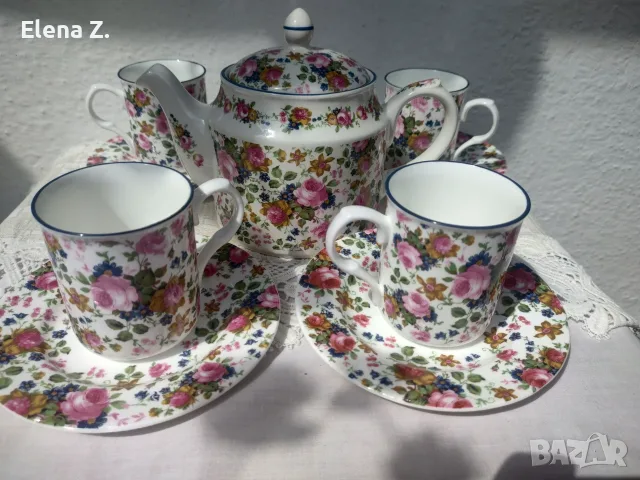 James Sadler Olde Chintz Чайник, чаши и чинийки, снимка 17 - Сервизи - 56137827