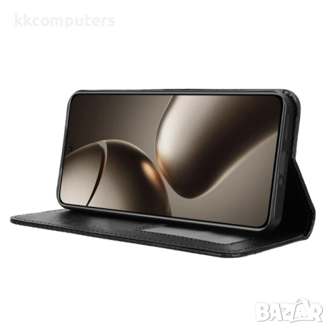 Кожен Ретро Калъф за Xiaomi 15T -Магнитно затваряне, Държач за Карти и Стойка, вкл. Протектор, 4 Цвя, снимка 8 - Калъфи, кейсове - 52390772