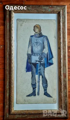 Стара картина на худ. Асен Попов 1895-1976 х., снимка 2 - Антикварни и старинни предмети - 49844186