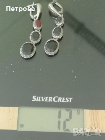 висящи сребърни обици. , снимка 3 - Колиета, медальони, синджири - 53616098