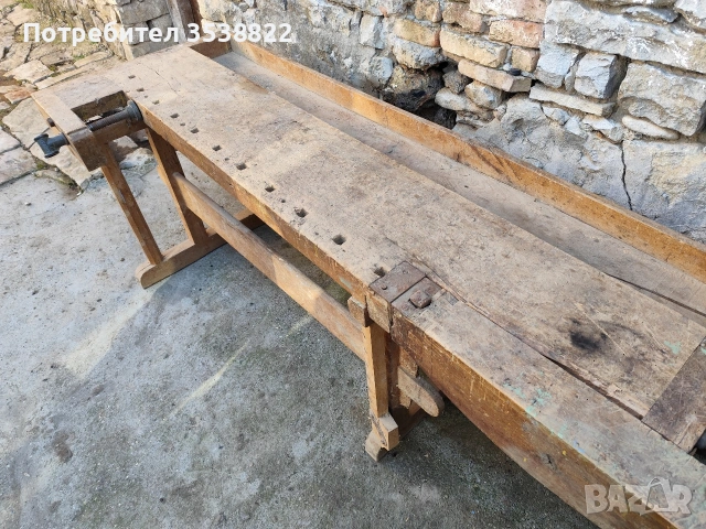 Дърводелски тезгях , снимка 4 - Антикварни и старинни предмети - 53647513