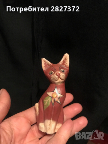 Продавам прекрасни дървени фигури на котка и птичка коте стойка за моливи , снимка 5 - Декорация за дома - 36121395