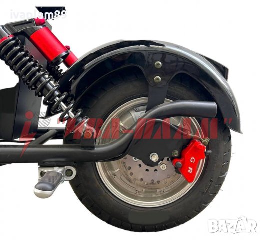 Електрически скутер ’Harley’-3000W,60V,22aH+Преносима батерия+Bluetooth+Аларма+ЛИЗИНГ, снимка 10 - Мотоциклети и мототехника - 39497463