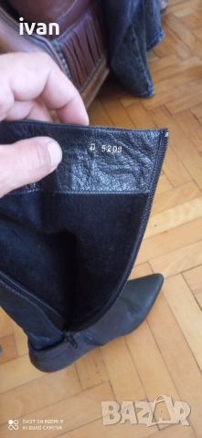 дамски официални ботуши от естествена кожа 38, снимка 11 - Дамски ботуши - 51758479