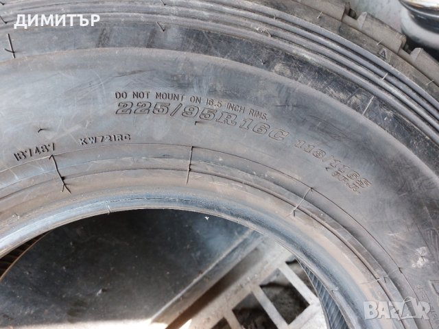 4бр.НОВИ всесезонни DUNLOP 225/95/16 118S DOT 3317, снимка 7 - Гуми и джанти - 41396820