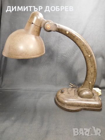 СТАРА РЕТРО СОЦ СССР НАСТОЛНА ЛАМПА "НКВД" БАКЕЛИТ КАРБОЛИТ, снимка 6 - Антикварни и старинни предмети - 49740121