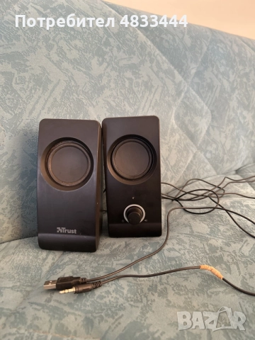 Тонколони Trust Remo 2.0 , 8W, Черни