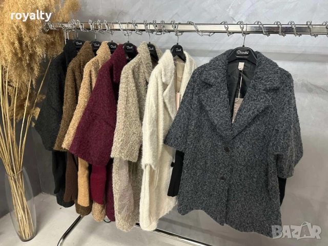 Дамски Елегантни Палта Различни Цветове , снимка 5 - Палта, манта - 52238920