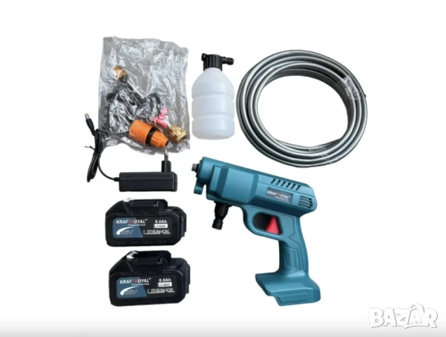 Акумулаторна водоструйка Kraft royal 36v с 2 батерии 8Ah, снимка 2 - Други инструменти - 49458960