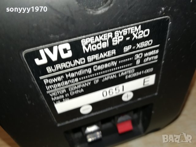 JVC SP-XS20 30W/8OHM-2БР ТОНКОЛОНИ 2507231611, снимка 14 - Тонколони - 41655747