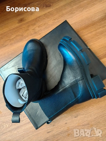 Боти от естествена кожа, снимка 3 - Дамски боти - 52819166