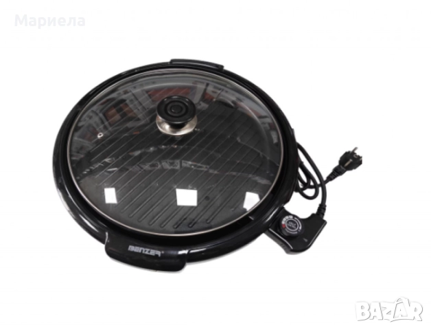 Електрическа оребрена скара, стъклен капак