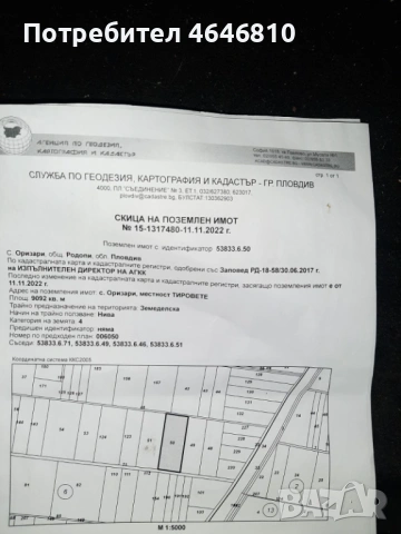 Продавам земеделска земя