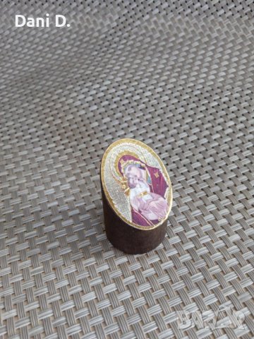 малка дървена иконка, снимка 1