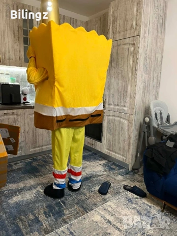 Чисто нов костюм / маскот на Спондж Боб за парти, изненада, рожден ден, снимка 2 - Друго търговско оборудване - 53652581