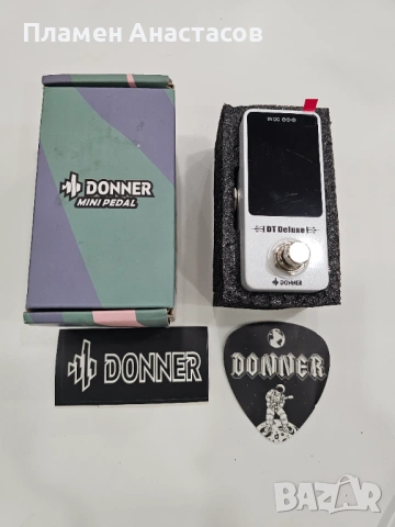 Donner DT Deluxe Guitar Tuner – хроматичен педал тунер за китара и бас, снимка 7 - Китари - 53871010