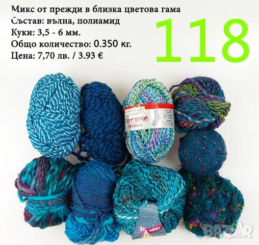 Евтини прежди в малки количества - нови и остатъци , снимка 4 - Други - 52029847