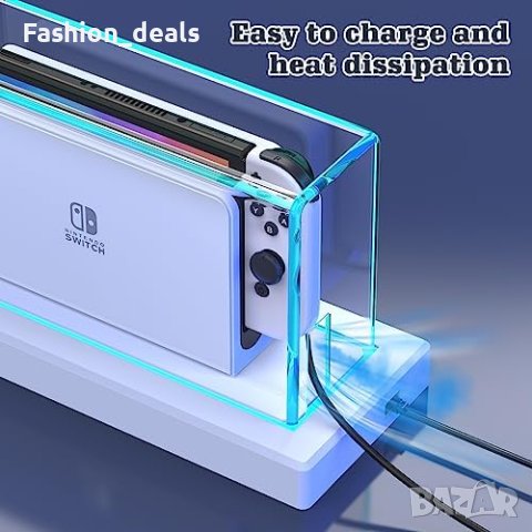 Ново Покритие калъф за Nintendo Switch 16 цвята LED светлина за уникален стил, снимка 4 - Аксесоари - 42549500