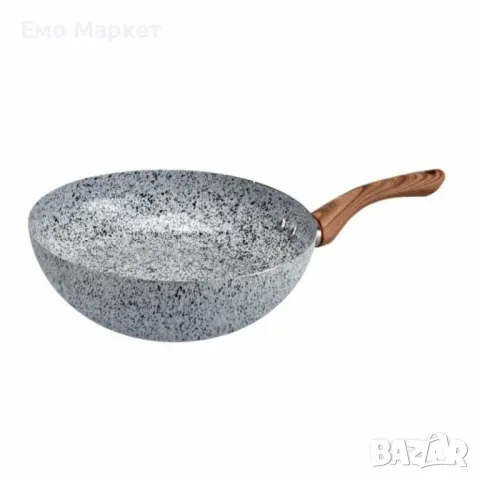 Тиган Уок Voltz Siena, 26x10см., Мраморно каменно керамично покритие, снимка 3 - Съдове за готвене - 50192713