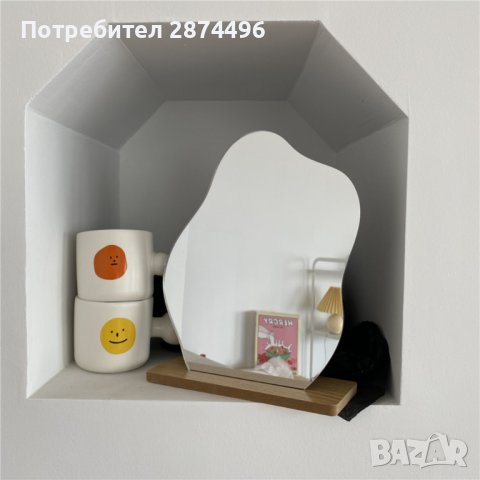 3848 Огледало с дървена стойка Акрилно , снимка 12 - Други стоки за дома - 39890284