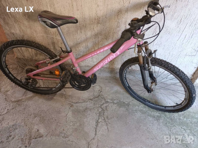 велосипед розов