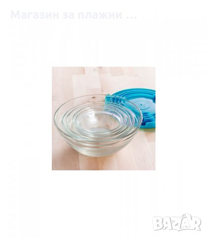 КОМПЛЕКТ КУПИ 5 БР, СТЪКЛЕНИ С КАПАК ПРОТИВ ПРОТИЧАНЕ - код 1690, снимка 5 - Кутии за храна - 34270183