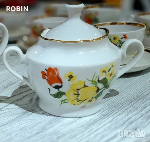 Порцеланов сервиз RPR за чай и кафе , снимка 6 - Сервизи - 56063070