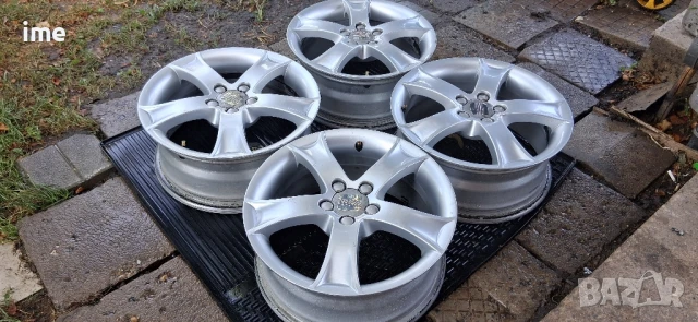 4бр. ляти джанти 6.5J16 ET43. Ronal. 5x100 мм. 57.1 мм среден отвор. OEM 6L0601025M...., снимка 12 - Гуми и джанти - 50922050