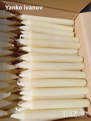 Свещи парафинени, снимка 2 - Декорация за дома - 53746785