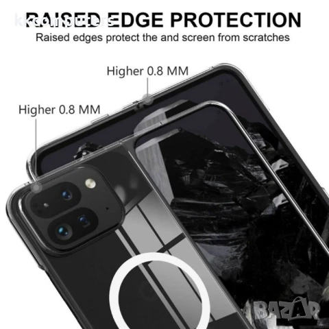 Google Pixel 9 Pro Fold 5G Magnetic Case TPU+Acrylic / MagSafe Удароустойчив Калъф и Протектор, снимка 6 - Калъфи, кейсове - 51122166