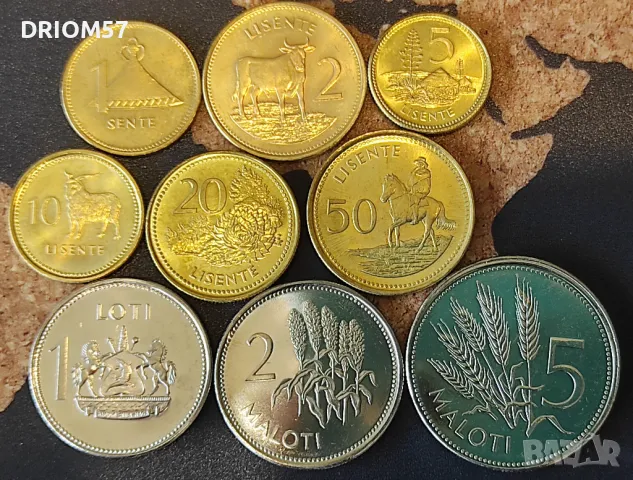 Монети Лесото(UNC) - 9 бр., снимка 1