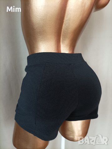 Pimkie S/M Черни панталонки рипс, снимка 3 - Къси панталони и бермуди - 41240738