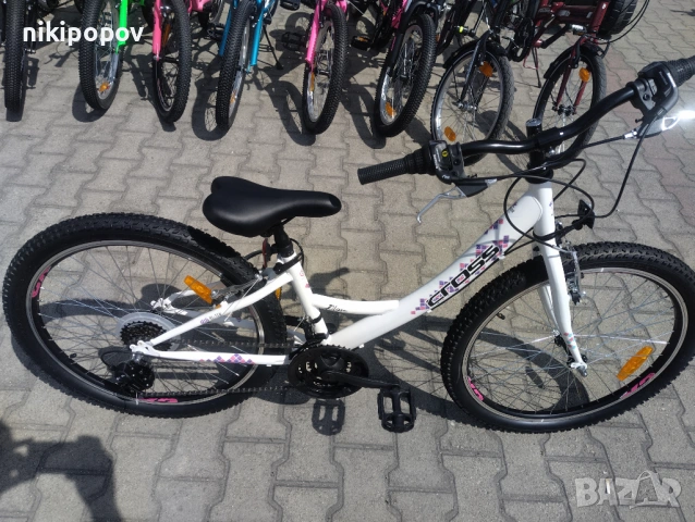 CROSS Велосипед 24" ALISSA бял, снимка 3 - Велосипеди - 53839188