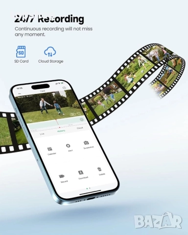 Нова, без нужда от интернет PEEIPM 4G LTE Външна камера за видеонаблюдение със SIM карта..., снимка 7 - IP камери - 51572467