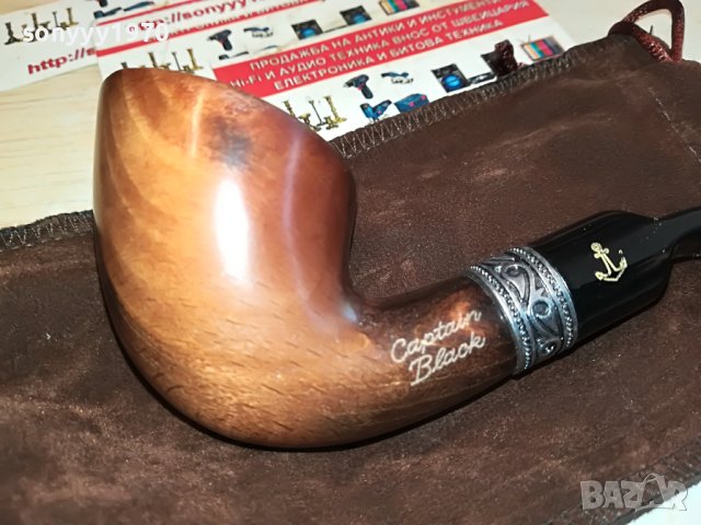 ДЪРВЕНА ЛУКСОЗНА ЛУЛА С ЛОГО И КЕЙС 0205231820, снимка 2 - Лули - 40565799