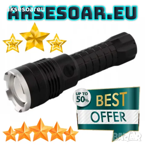 Нов Висококачествен Акумулаторен телескопичен фар с възможност за мащабиране водоустойчив работен 