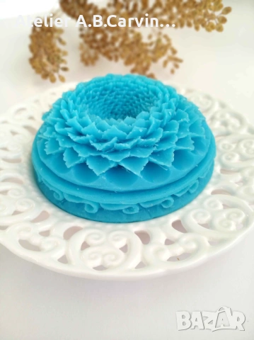 Декоративен ароматен сапун, ръчно изработен с нож,подходящ както за подарък,така и за дома, снимка 9 - Декорация за дома - 53584399