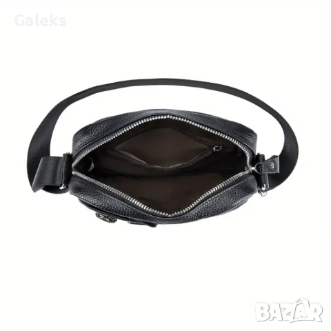 Елегантна, Изчистена Дисплей чантичка с Кафява луксозна естествена кожа !, снимка 10 - Чанти - 49304520