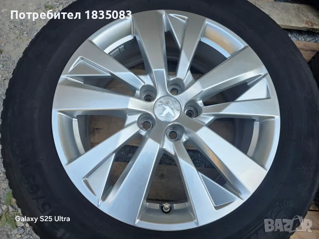 Лети джанти 17ки 5х108 Peugeot + зимни гуми 215/65/17 Michelin, снимка 5 - Гуми и джанти - 55823250